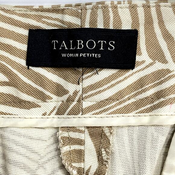 Talbots Capri Pants Womens Petite Size 20WP Brown Elastic Waist W Signature - Picture 5 of 12